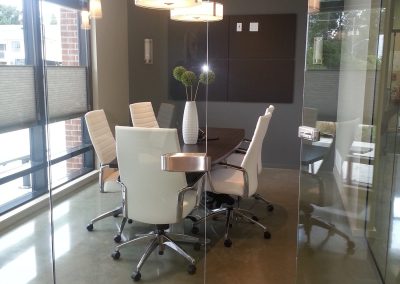 Boardroom with glass walls